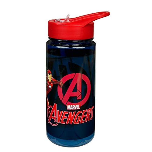 Gourde Avengers plastique sans bpa bec verseur paille 500 ml variant 0 