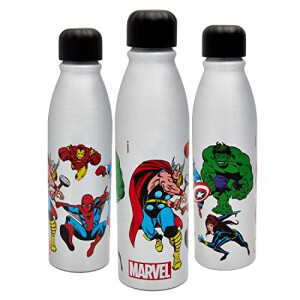 Gourde Hulk, Captain America, Iron man, Thor, Black Panther - Avengers - multicolore aluminium sans bpa 600 ml
