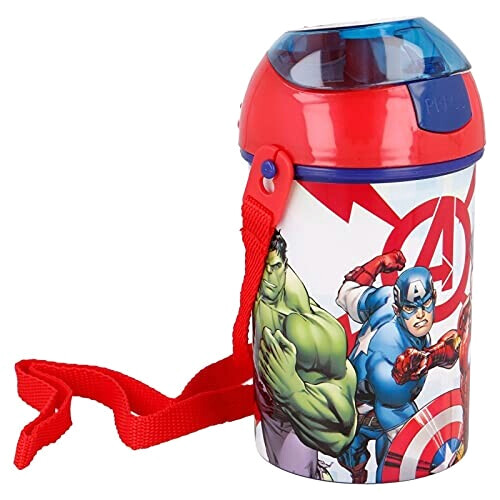 Gourde Avengers multicolore sans bpa paille porte-clés 450 ml variant 0 