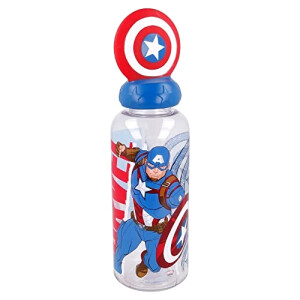 Gourde Captain America - Avengers - multicolore sans bpa 3D 560 ml