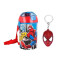 Gourde Spider-man paille porte-clés 450 ml - miniature