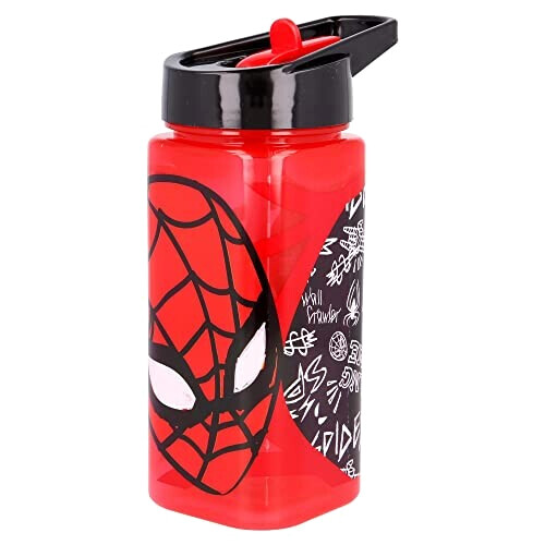 Gourde Spider-man multicolore sans bpa paille 530 ml