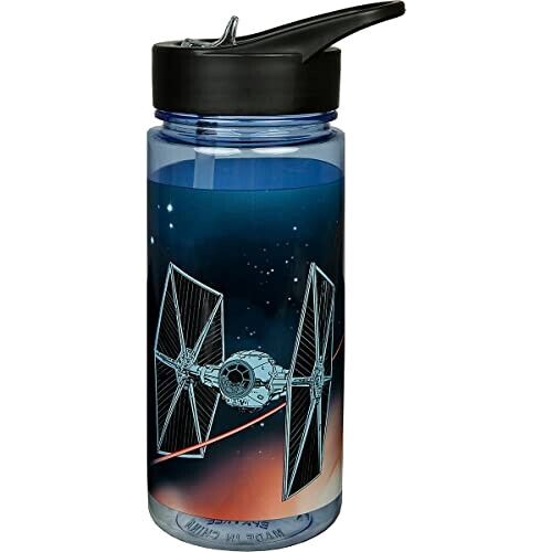 Gourde Star Wars bleu foncé plastique sans bpa paille 500 ml variant 0 