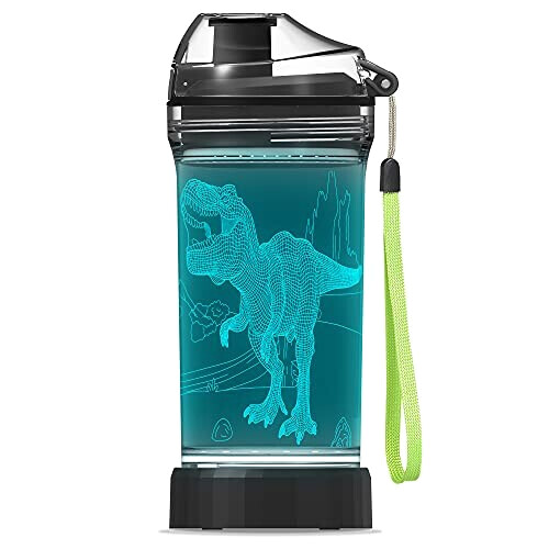 Gourde Jurassic Park transparente sans bpa 3D