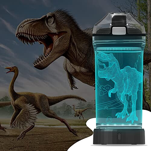 Gourde Jurassic Park transparente sans bpa 3D variant 2 