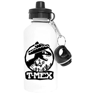 Gourde Jurassic Park blanc aluminium 600 ml