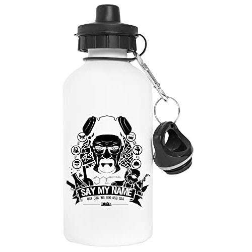 Gourde Heisenberg - Breaking Bad - blanc aluminium 600 ml