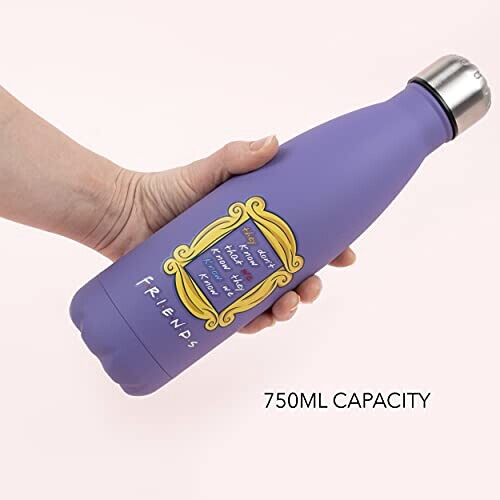 Gourde Monica Geller - Friends - violet plastique sans bpa double paroi 750 ml variant 0 