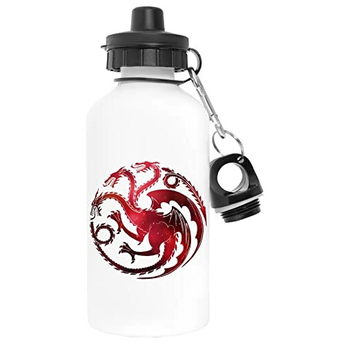 Gourde Dragon - Game of Thrones - blanc aluminium 600 ml