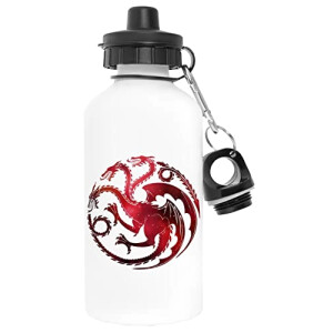 Gourde Dragon - Game of Thrones - blanc aluminium 600 ml
