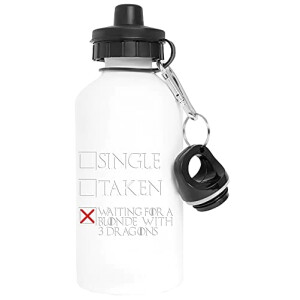 Gourde Dragon - Game of Thrones - blanc aluminium 600 ml