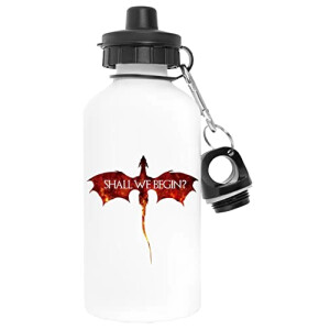 Gourde Game of Thrones blanc aluminium 600 ml