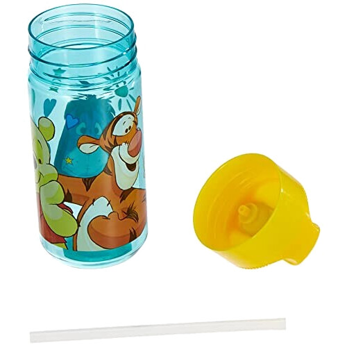 Gourde Winnie l'ourson multicolore plastique sans bpa paille 430 ml variant 2 