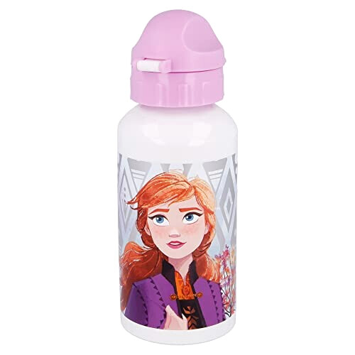 Gourde La reine des neiges multicolore aluminium bec verseur 500 ml variant 0 