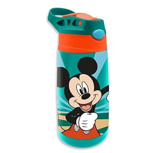 Gourde Mickey couleuré inox isotherme paille 450 ml