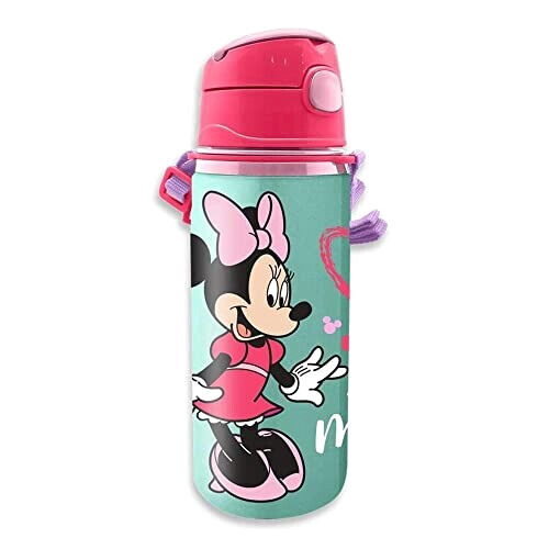 Gourde Mickey - Minnie - couleuré aluminium 600 ml
