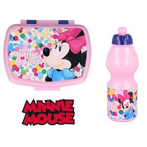 Gourde Minnie mouse plastique sans bpa boîte 400 ml