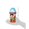 Gourde Pat patrouille bleu,rouge 500 ml - miniature variant 2