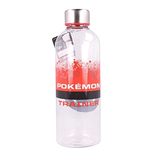 Gourde Pokémon noir inox isotherme paille 355 ml