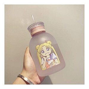 Gourde Sailor Moon plastique paille 500 ml