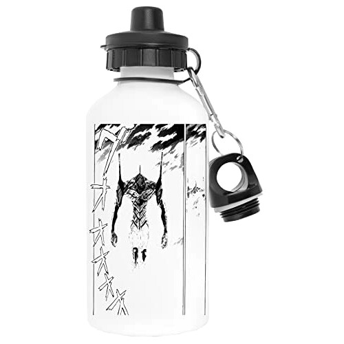 Gourde Evangelion blanc aluminium 600 ml