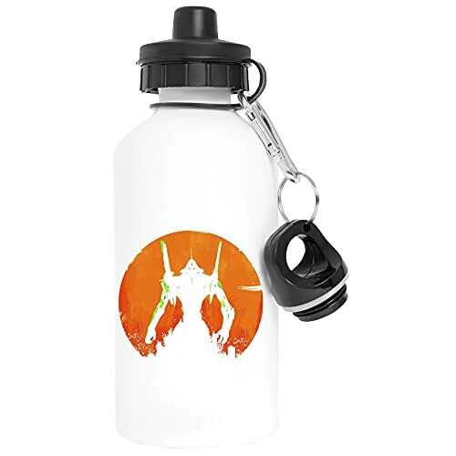 Gourde Evangelion blanc aluminium 600 ml