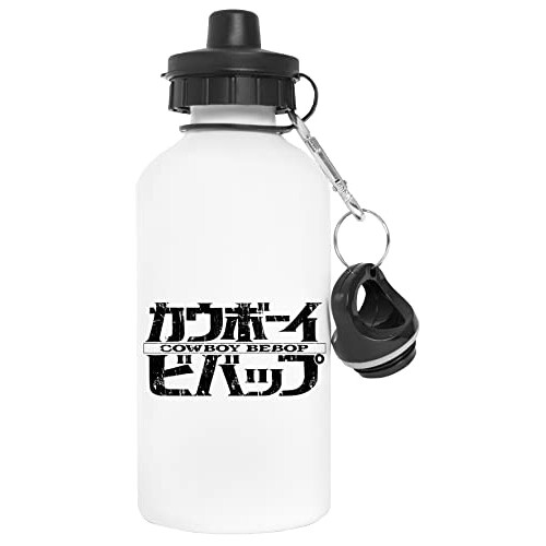 Gourde Cowboy Bebop blanc aluminium 600 ml
