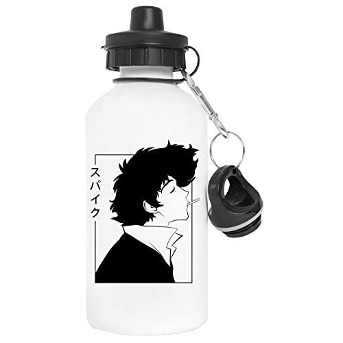 Gourde Cowboy Bebop blanc aluminium 600 ml