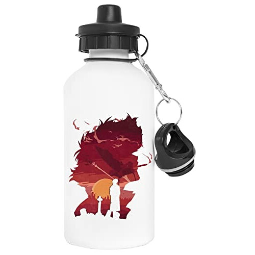 Gourde Cowboy Bebop blanc aluminium 600 ml