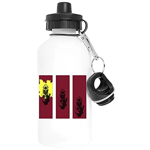 Gourde Cowboy Bebop blanc aluminium 600 ml