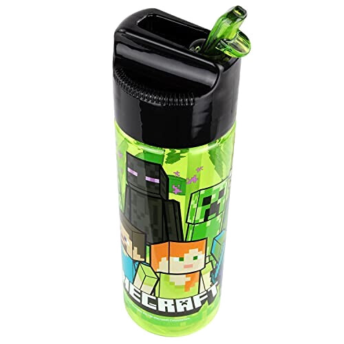 Gourde Minecraft multicolore plastique sans bpa paille 540 ml variant 2 
