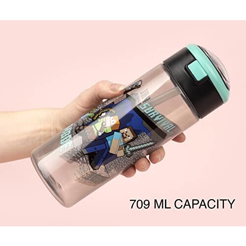 Gourde Steve - Minecraft - &alex plastique paille 350 ml variant 0 