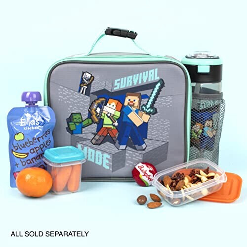 Gourde Steve - Minecraft - &alex plastique paille 350 ml variant 2 