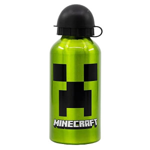 Gourde Minecraft multicolore sans bpa paille 410 ml