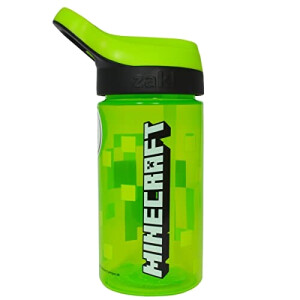 Gourde Creeper - Minecraft - multicolore plastique sans bpa paille 450 ml