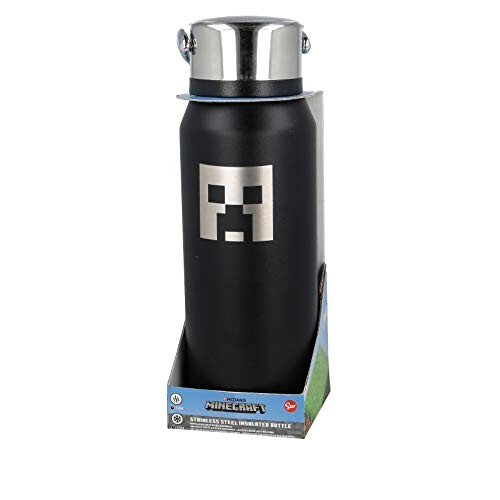 Gourde Minecraft multicolore inox double paroi 505 ml