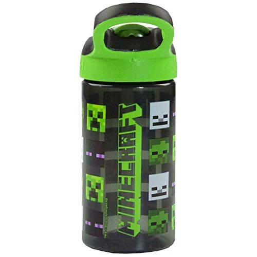 Gourde Steve, Enderman, Creeper, Zombie, Squelette - Minecraft - noir plastique sans bpa 473 ml variant 3 