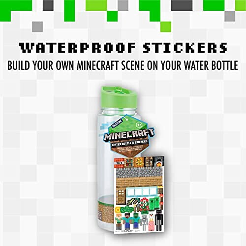 Gourde Minecraft multicolore plastique 650 ml variant 0 