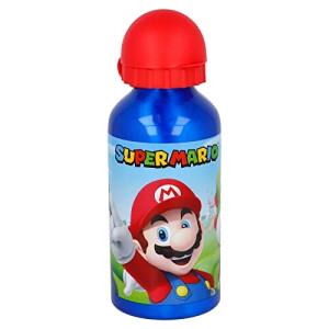 Gourde Super Mario aluminium bec rétractable 400 ml