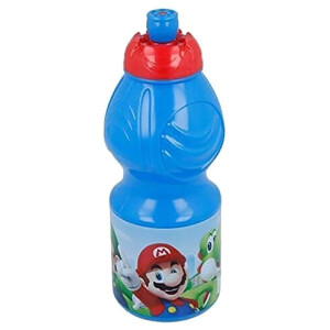 Gourde Super Mario plastique sans bpa bec rétractable 400 ml