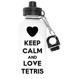 Gourde Tetris blanc aluminium 600 ml