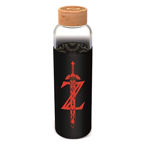 Gourde Zelda noir verre 585 ml