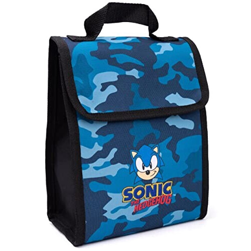 Gourde Sonic bleu plastique sans bpa boîte à lunch 3D variant 1 