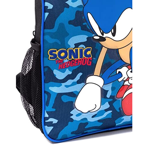 Gourde Sonic bleu plastique sans bpa boîte à lunch 3D variant 4 