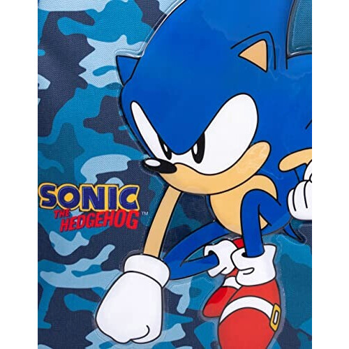 Gourde Sonic bleu plastique sans bpa boîte à lunch 3D variant 5 