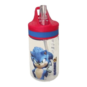 Gourde Sonic rouge plastique 400 ml