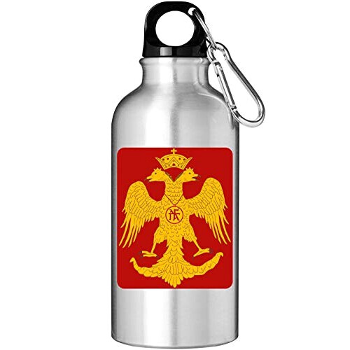 Gourde Aigle rouge,jaune inox 400 ml