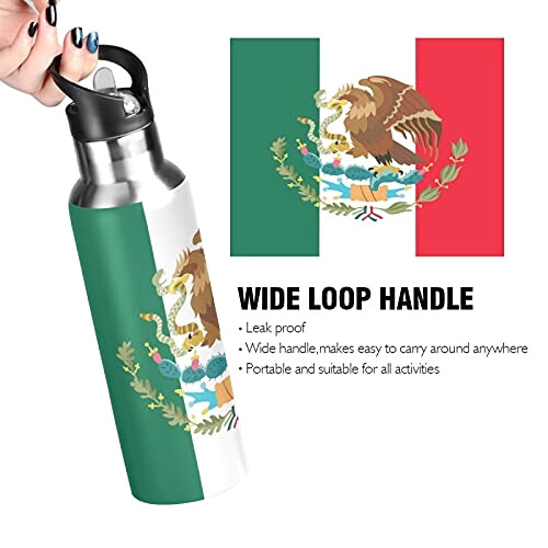 Gourde Aigle art mode sport inox sans bpa isotherme double paroi paille 600 ml variant 2 