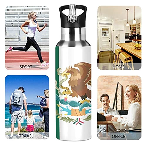 Gourde Aigle art mode sport inox sans bpa isotherme double paroi paille 600 ml variant 3 