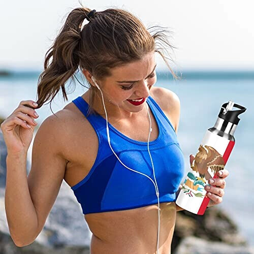 Gourde Aigle art mode sport inox sans bpa isotherme double paroi paille 600 ml variant 4 